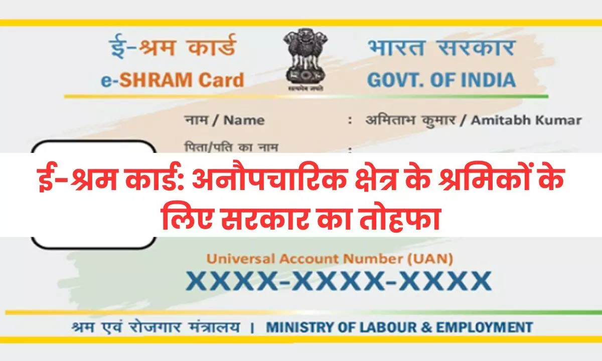 ई-श्रम कार्ड: (E-Shram Card) अनौपचारिक क्षेत्र के श्रमिकों के लिए सरकार का तोहफा